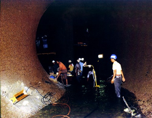 Locks Culvert - 1999 Panama Canal Commission Commemorative Calendar